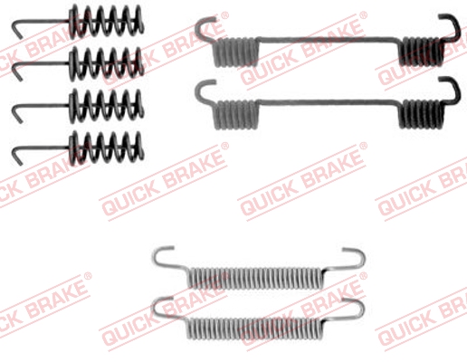 QUICK BRAKE Tilbehørssæt, parkeringsbremsebakker 1050775