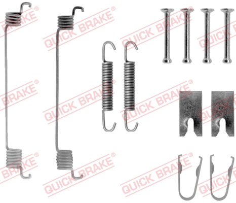 QUICK BRAKE Tilbehørssæt, bremsebakker 1050794