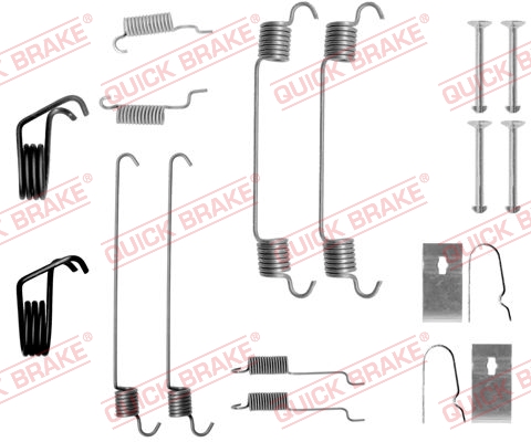 QUICK BRAKE Tilbehørssæt, bremsebakker 1050799