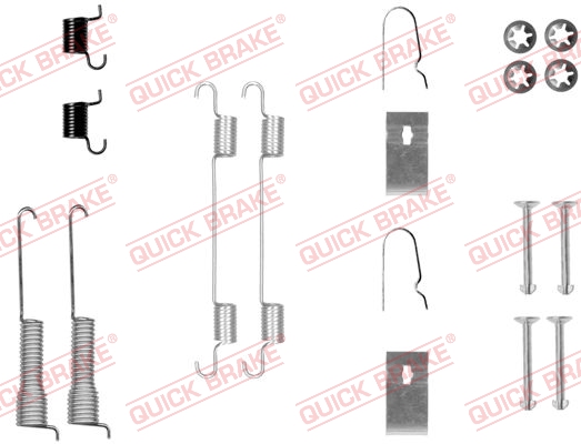 QUICK BRAKE Tilbehørssæt, bremsebakker 1050800