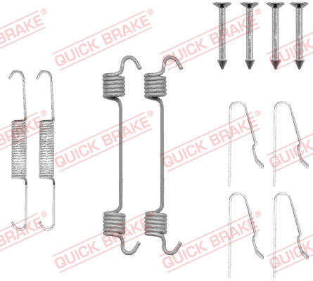 QUICK BRAKE Tilbehørssæt, parkeringsbremsebakker 1050808