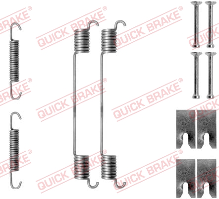 QUICK BRAKE Tilbehørssæt, bremsebakker 1050814
