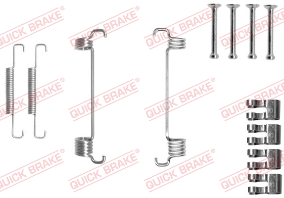 QUICK BRAKE Tilbehørssæt, parkeringsbremsebakker 1050851