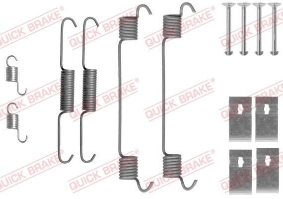 QUICK BRAKE Tilbehørssæt, bremsebakker 1050860