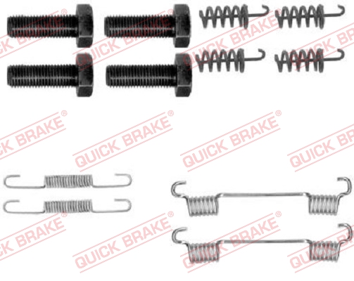 QUICK BRAKE Tilbehørssæt, parkeringsbremsebakker 1050865