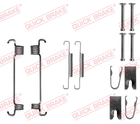 QUICK BRAKE Tilbehørssæt, parkeringsbremsebakker 1050875