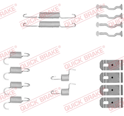 QUICK BRAKE Tilbehørssæt, parkeringsbremsebakker 1050876