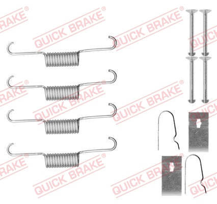 QUICK BRAKE Tilbehørssæt, parkeringsbremsebakker 1050884