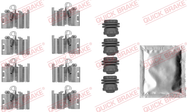 QUICK BRAKE Tilbehørssæt, skivebremsebelægning 1090015