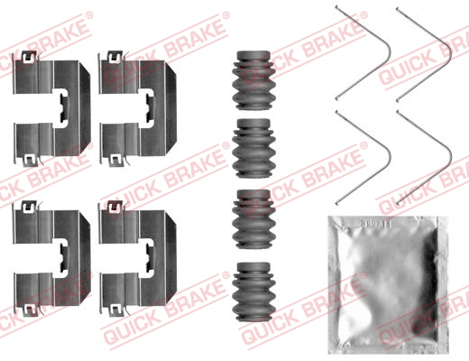 QUICK BRAKE Tilbehørssæt, skivebremsebelægning 1090058