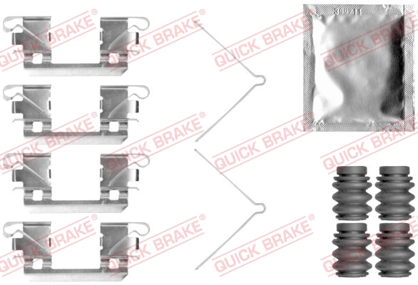 QUICK BRAKE Tilbehørssæt, skivebremsebelægning 1090113