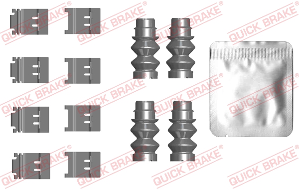 QUICK BRAKE Tilbehørssæt, skivebremsebelægning 1090124