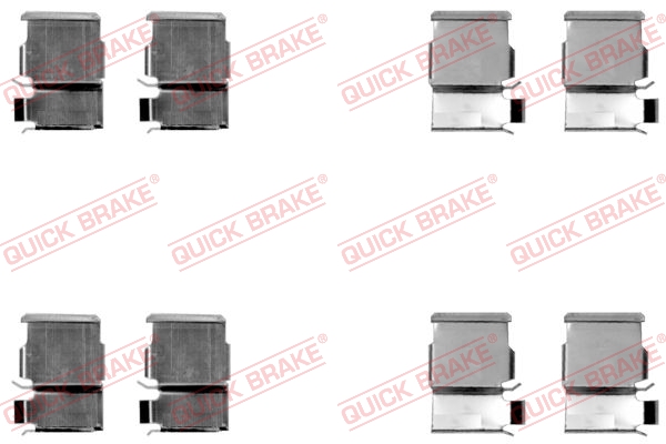 QUICK BRAKE Tilbehørssæt, skivebremsebelægning 1091033