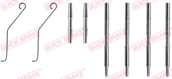 QUICK BRAKE Tilbehørssæt, skivebremsebelægning 1091044