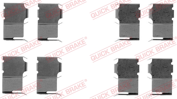 QUICK BRAKE Tilbehørssæt, skivebremsebelægning 1091063