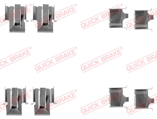 QUICK BRAKE Tilbehørssæt, skivebremsebelægning 1091078