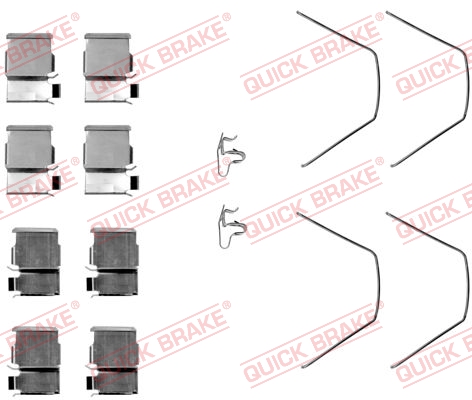 QUICK BRAKE Tilbehørssæt, skivebremsebelægning 1091093