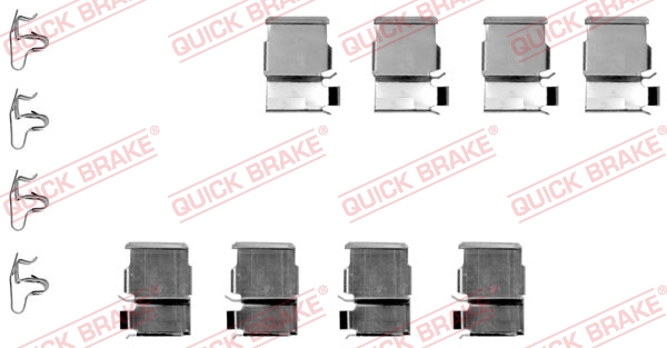QUICK BRAKE Tilbehørssæt, skivebremsebelægning 1091133