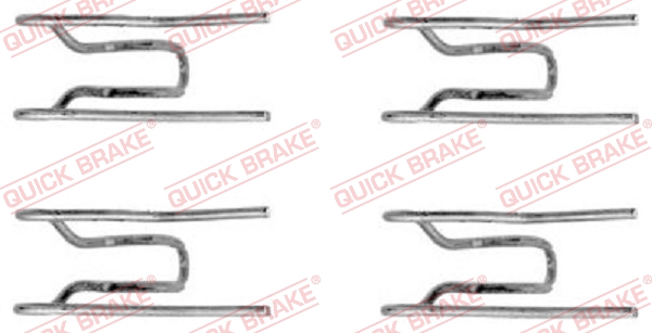 QUICK BRAKE Tilbehørssæt, skivebremsebelægning 1091152
