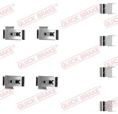 QUICK BRAKE Tilbehørssæt, skivebremsebelægning 1091198