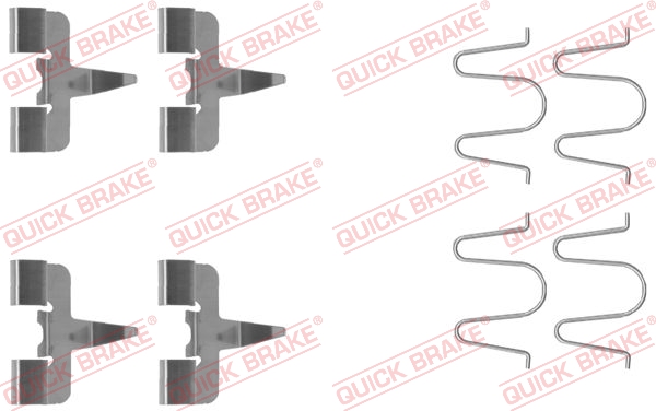 QUICK BRAKE Tilbehørssæt, skivebremsebelægning 1091207