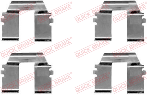 QUICK BRAKE Tilbehørssæt, skivebremsebelægning 1091232