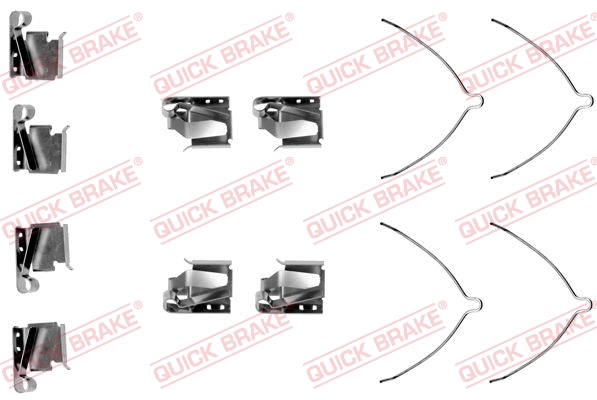 QUICK BRAKE Tilbehørssæt, skivebremsebelægning 1091269