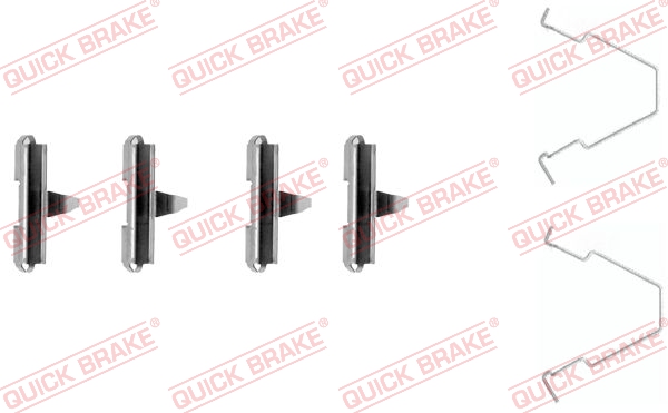 QUICK BRAKE Tilbehørssæt, skivebremsebelægning 1091270
