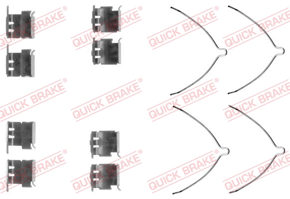 QUICK BRAKE Tilbehørssæt, skivebremsebelægning 1091289