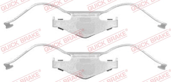QUICK BRAKE Tilbehørssæt, skivebremsebelægning 1091297