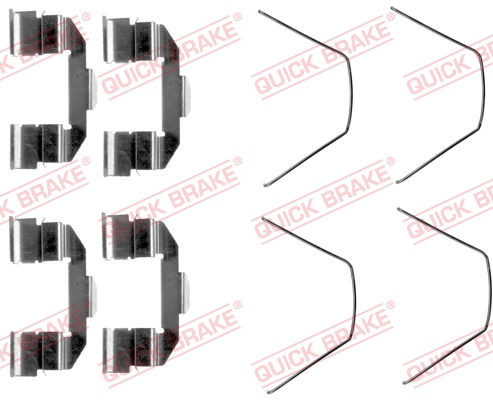QUICK BRAKE Tilbehørssæt, skivebremsebelægning 1091607