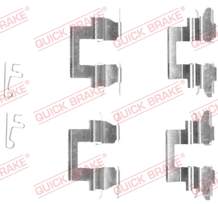 QUICK BRAKE Tilbehørssæt, skivebremsebelægning 1091608