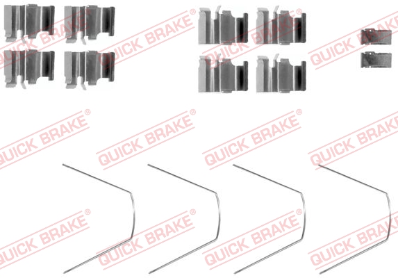 QUICK BRAKE Tilbehørssæt, skivebremsebelægning 1091651