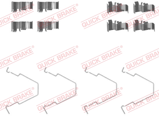 QUICK BRAKE Tilbehørssæt, skivebremsebelægning 1091652