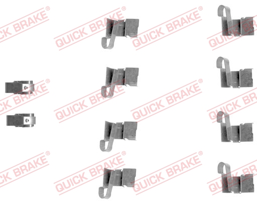 QUICK BRAKE Tilbehørssæt, skivebremsebelægning 1091671