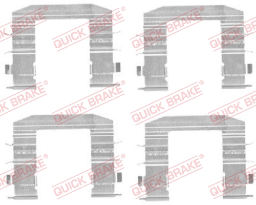 QUICK BRAKE Tilbehørssæt, skivebremsebelægning 1091708