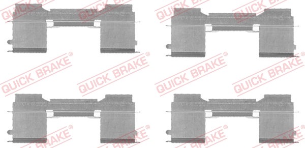 QUICK BRAKE Tilbehørssæt, skivebremsebelægning 1091729