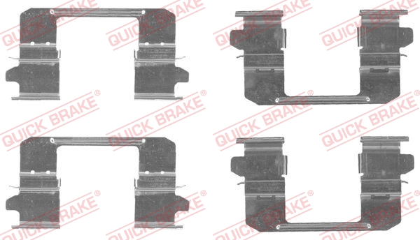 QUICK BRAKE Tilbehørssæt, skivebremsebelægning 1091834