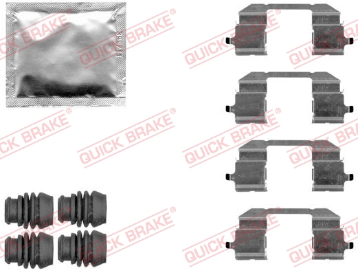 QUICK BRAKE Tilbehørssæt, skivebremsebelægning 1091844