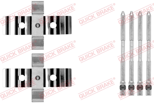 QUICK BRAKE Tilbehørssæt, skivebremsebelægning 1091848