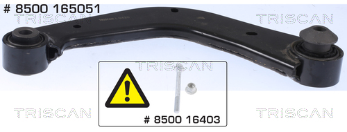 TRISCAN Bærearm, hjulophæng 8500165051 for FORD