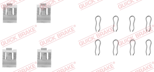 QUICK BRAKE Tilbehørssæt, skivebremsebelægning 1091055