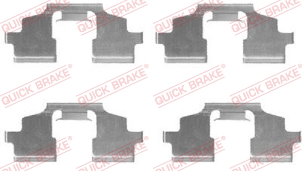 QUICK BRAKE Tilbehørssæt, skivebremsebelægning 1091675