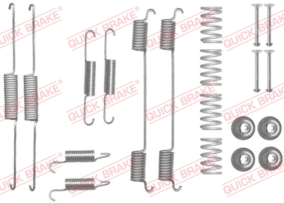 QUICK BRAKE Tilbehørssæt, bremsebakker 1050861