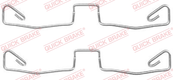 QUICK BRAKE Tilbehørssæt, skivebremsebelægning 1091633