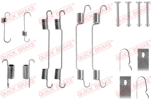 QUICK BRAKE Tilbehørssæt, bremsebakker 1050722