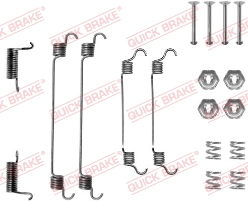 QUICK BRAKE Tilbehørssæt, bremsebakker 1050737