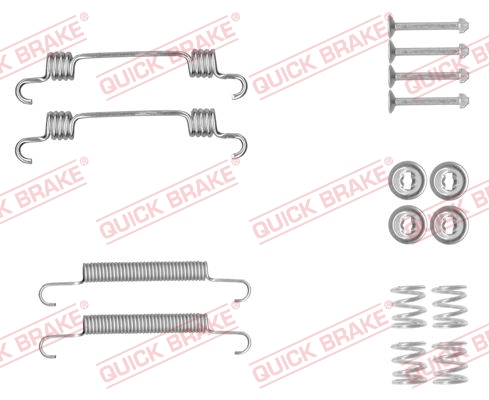 QUICK BRAKE Tilbehørssæt, parkeringsbremsebakker 1050887