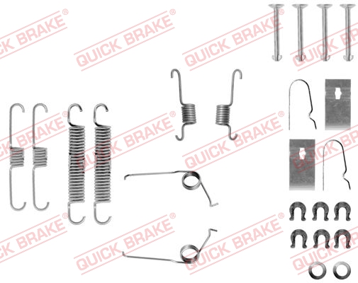 QUICK BRAKE Tilbehørssæt, bremsebakker 1050693