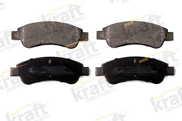 KRAFT AUTOMOTIVE Bremseklodser 6006051 foraksel for PEUGEOT
